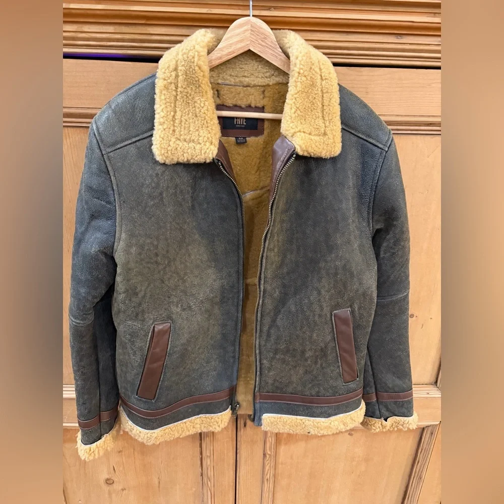 Frye Shearling Lamb Leather Jacket